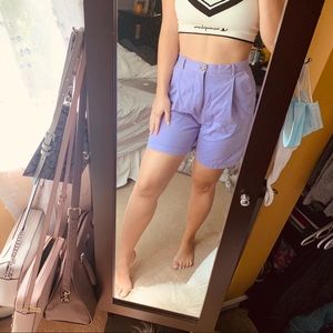 SOLD ❤️VINTAGE Pierre Cardin Lavender Mom Shorts
